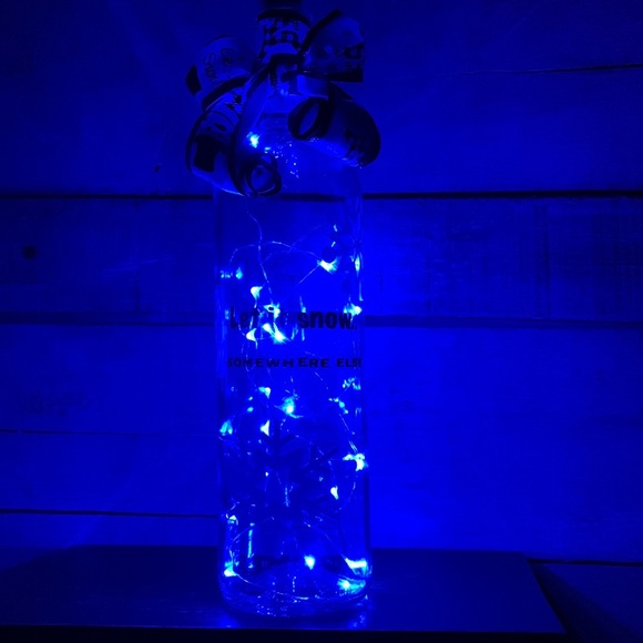 ‘Let it Snow..Somewhere Else’ Wine Bottle Lantern - Picture 7 of 13